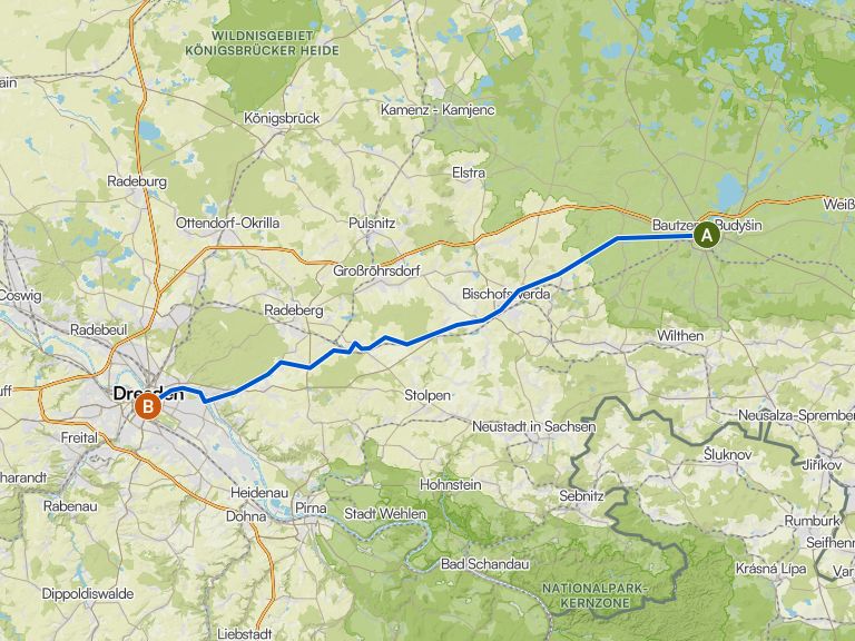 Von Bautzen Nach Dresden